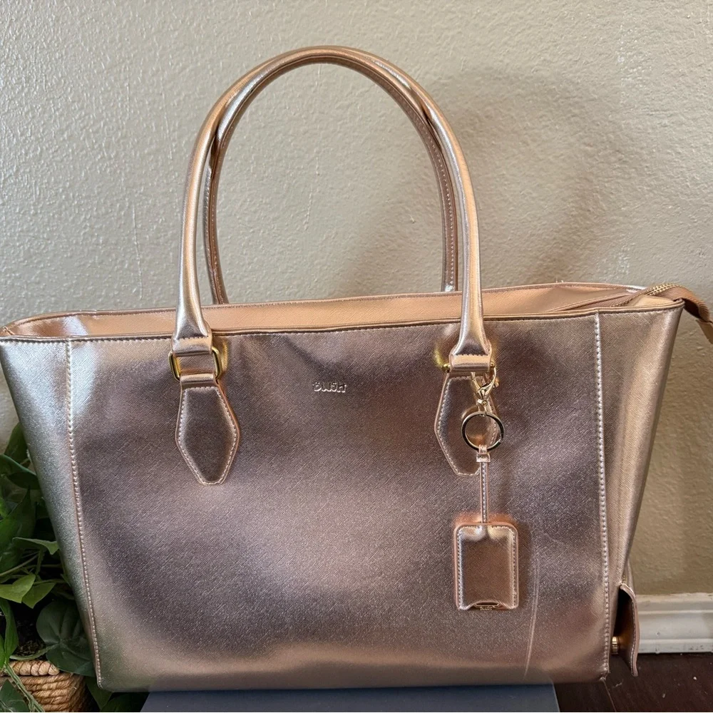 BLUSH Large Rose Gold Insulated Wine Bag - Picture 13 of 13